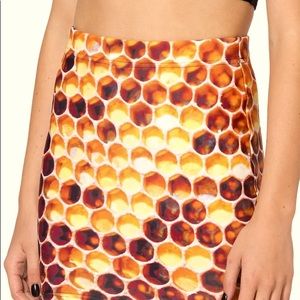 Blackmilk Honeycomb Mini Skirt- Honey I’m Home Wifey Skirt